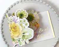 Birthday Pastoral Flower Paper Party Card sku image 2