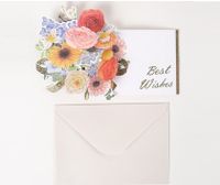 Birthday Pastoral Flower Paper Party Card sku image 3