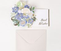 Birthday Pastoral Flower Paper Party Card sku image 4