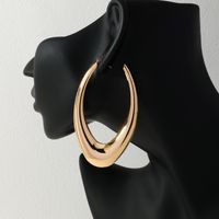 1 Piece Ig Style Sexy Simple Style V Shape Oval Solid Color Alloy Earrings main image 1