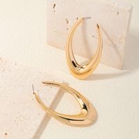 1 Piece Ig Style Sexy Simple Style V Shape Oval Solid Color Alloy Earrings main image 7