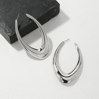 1 Piece Ig Style Sexy Simple Style V Shape Oval Solid Color Alloy Earrings main image 6