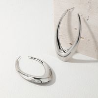 1 Piece Ig Style Sexy Simple Style V Shape Oval Solid Color Alloy Earrings main image 10