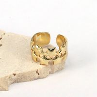 Vintage-stil Runden Einfarbig Kupfer Vergoldet Offener Ring In Masse sku image 10