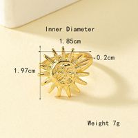 Simple Style Sun Alloy Wholesale Rings main image 5