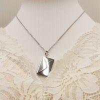 Simple Style Envelope Stainless Steel Pendant Necklace main image 3