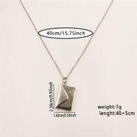 Simple Style Envelope Stainless Steel Pendant Necklace main image 2