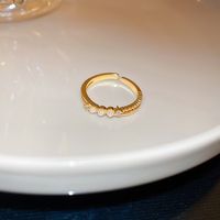 Retro Bogenknoten Kupfer Offener Ring In Masse sku image 5