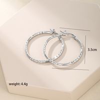 1 Pair Casual XUPING Solid Color Plating 304 Stainless Steel Hoop Earrings sku image 4