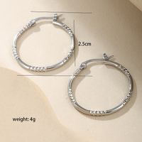 1 Pair Casual XUPING Solid Color Plating 304 Stainless Steel Hoop Earrings main image 6