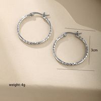 1 Pair Casual XUPING Solid Color Plating 304 Stainless Steel Hoop Earrings sku image 2