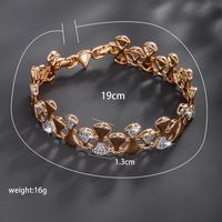 Lady Xuping Geometric Alloy Copper Plating Inlay Artificial Rhinestones 18k Gold Plated Women's Bracelets main image 3