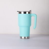 Casual Solid Color Stainless Steel Water Bottles 1 Piece sku image 6