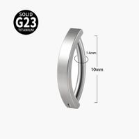 Simple Style Geometric Titanium Steel Buckle Opal Zircon Belly Ring main image 3