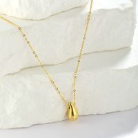 Stainless Steel Elegant Plating Solid Color Pendant Necklace main image 7