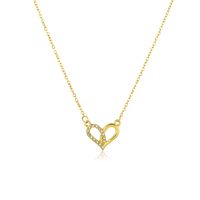 Stainless Steel Elegant Plating Inlay Heart Shape Solid Color Artificial Diamond Pendant Necklace main image 6