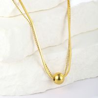 Stainless Steel Elegant Plating Solid Color Pendant Necklace main image 5