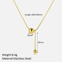 Stainless Steel Elegant Plating Solid Color Pendant Necklace sku image 1