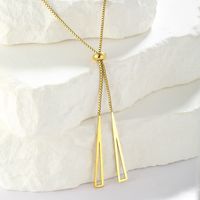 Stainless Steel Elegant Plating Solid Color Pendant Necklace main image 1