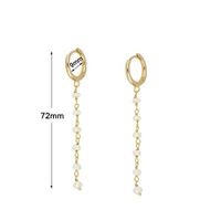1 Pair Elegant Simple Style Animal Heart Shape Plating Inlay Copper Pearl 18k Gold Plated Drop Earrings Ear Cuffs Ear Studs main image 4