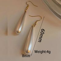 1 Pair Lady Water Droplets Plating Inlay Alloy Acrylic Gold Plated Drop Earrings sku image 1