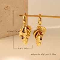 1 Pair Simple Style Solid Color Irregular Plating Alloy Drop Earrings main image 3