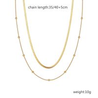 Simple Style Streetwear Solid Color Stainless Steel Plating Necklace sku image 13