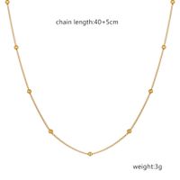 Simple Style Streetwear Solid Color Stainless Steel Plating Necklace sku image 9