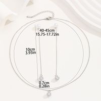 Simple Style Circle Copper Silver Plated Artificial Pearls Zircon Jewelry Set In Bulk main image 2