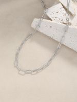 304 Stainless Steel Simple Style Solid Color Necklace main image 3