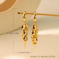 1 Pair Simple Style Solid Color Irregular Plating Alloy Drop Earrings main image 2