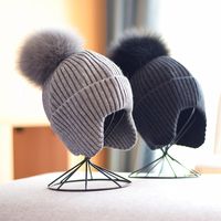 Women's Classic Style Solid Color Crimping Wool Cap main image 3