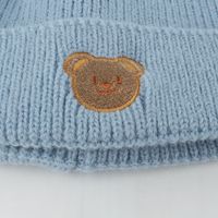 Children Unisex Simple Style Bear Embroidery Wool Cap main image 6