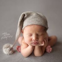 Baby Girl's Baby Boy's Simple Style Solid Color Pom Poms Baby Hat main image 1