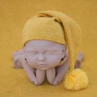 Baby Mädchen Babys Einfacher Stil Einfarbig Pompons Babymütze sku image 1