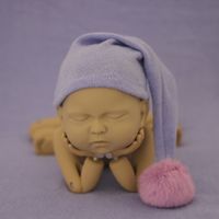 Baby Mädchen Babys Einfacher Stil Einfarbig Pompons Babymütze sku image 4