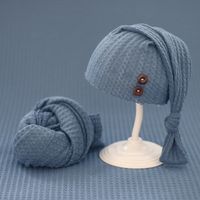 Baby Girl's Baby Boy's Cute Solid Color Baby Hat main image 3