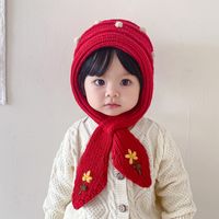 Children Unisex Simple Style Flower Wool Cap sku image 1