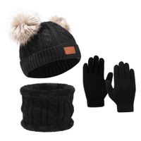 Kid's Casual Simple Style Solid Color Wool Cap main image 4