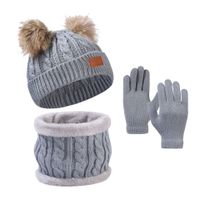 Kid's Casual Simple Style Solid Color Wool Cap main image 5