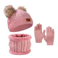 Kid's Casual Simple Style Solid Color Wool Cap main image 2