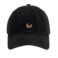 Unisex Cute Simple Style Dog Embroidery Curved Eaves Baseball Cap main image 3