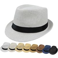 Unisex Vacation Solid Color Crimping Fedora Hat main image 5
