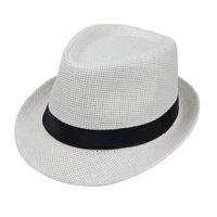 Unisexe Vacances Couleur Unie Sertissage Chapeau Fédora main image 2