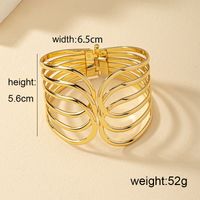 Nordic Style Exaggerated Sexy Curve Lines Alloy Women's Bangle main image 2