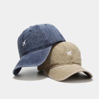 Unisex Simple Style Airplane Embroidery Curved Eaves Baseball Cap main image 2