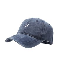 Unisex Simple Style Airplane Embroidery Curved Eaves Baseball Cap main image 3