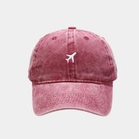 Unisexo Estilo Simple Avión Bordado Aleros Curvos Gorra De Beisbol sku image 4