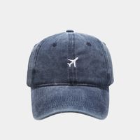 Unisex Simple Style Airplane Embroidery Curved Eaves Baseball Cap sku image 6