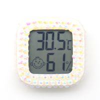 Simple Style Square Plastic Indoor Thermometer 1 Piece sku image 1